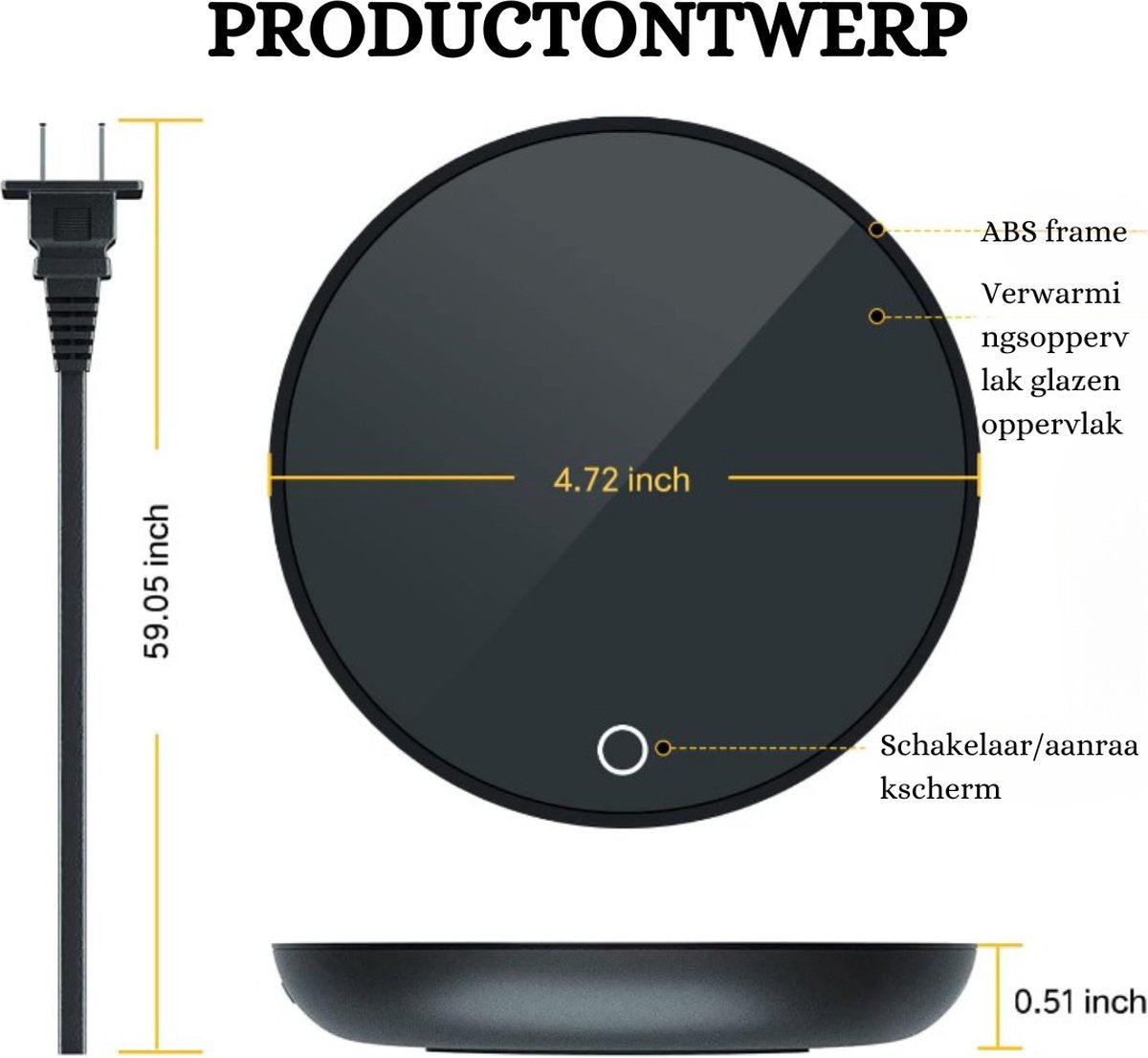 Stijlvolle USB Bekerglasverwarmer - Houdt Je Drank Perfect Warm!