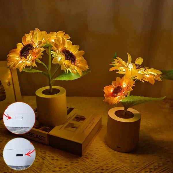 LED Zonnebloemlamp | Breng Vreugde in Elke Kamer! 🌻✨